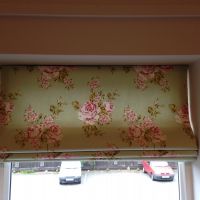 Floral Roman Blind